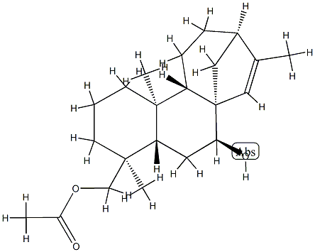 (4S)-Kaur-15-ene-7β,19-diol 19-acetate Struktur