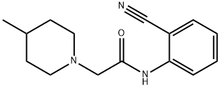 N-(2-cyanophenyl)-2-(4-methylpiperidin-1-yl)acetamide Struktur