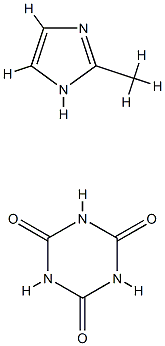 2-Methylimidazole-isocyanuric acid adduct Struktur