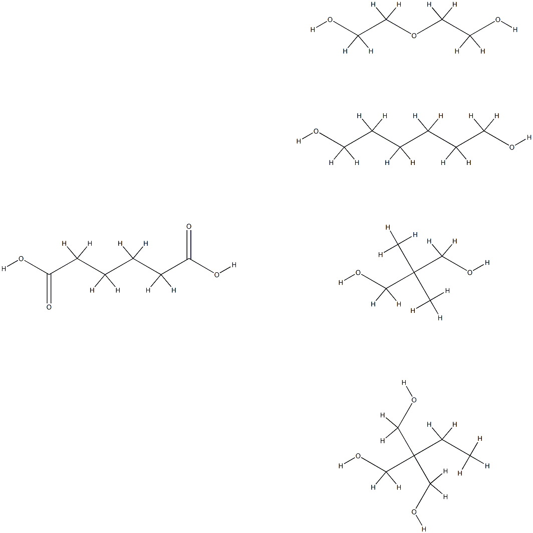 POLY[1,6-HEXANEDIOL/NEOPENTYL GLYCOL/DI(ETHYLENE GLYCOL)-ALT-ADIPIC ACID] DIOL Struktur