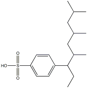 Benzenesulfonic acid, mono-C11-13-branched alkyl derivs. Struktur