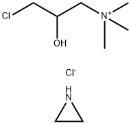 1-Propanaminium, 3-chloro-2-hydroxy-N,N,N-trimethyl-, chloride, reaction products with polyethylenimine Struktur