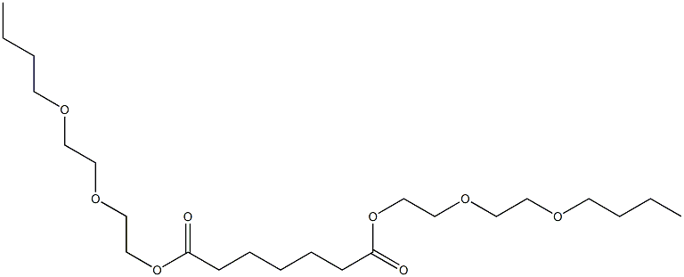 Heptanedioic acid bis[2-(2-butoxyethoxy)ethyl] ester Struktur