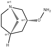 1-Azabicyclo[3.2.1]octane,3-(aminooxy)-,(1R,3R,5R)-rel-(9CI) Struktur