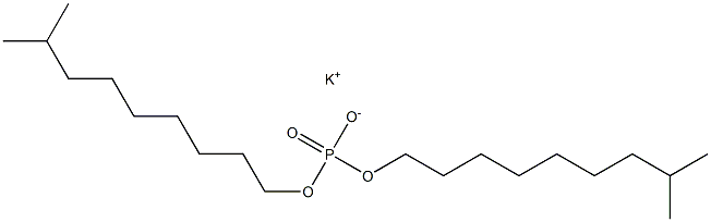 Phosphoric acid bis(8-methylnonyl)=potassium ester salt Struktur