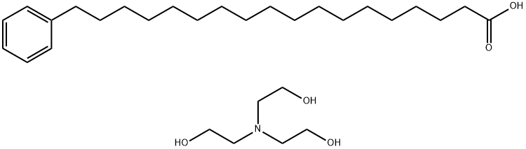 18-phenyloctadecanoic acid, compound with 2,2',2''-nitrilotriethanol (1:1)  Struktur