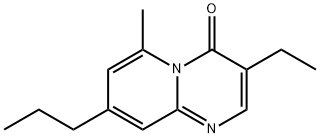 4H-Pyrido[1,2-a]pyrimidin-4-one,3-ethyl-6-methyl-8-propyl-(9CI) Struktur