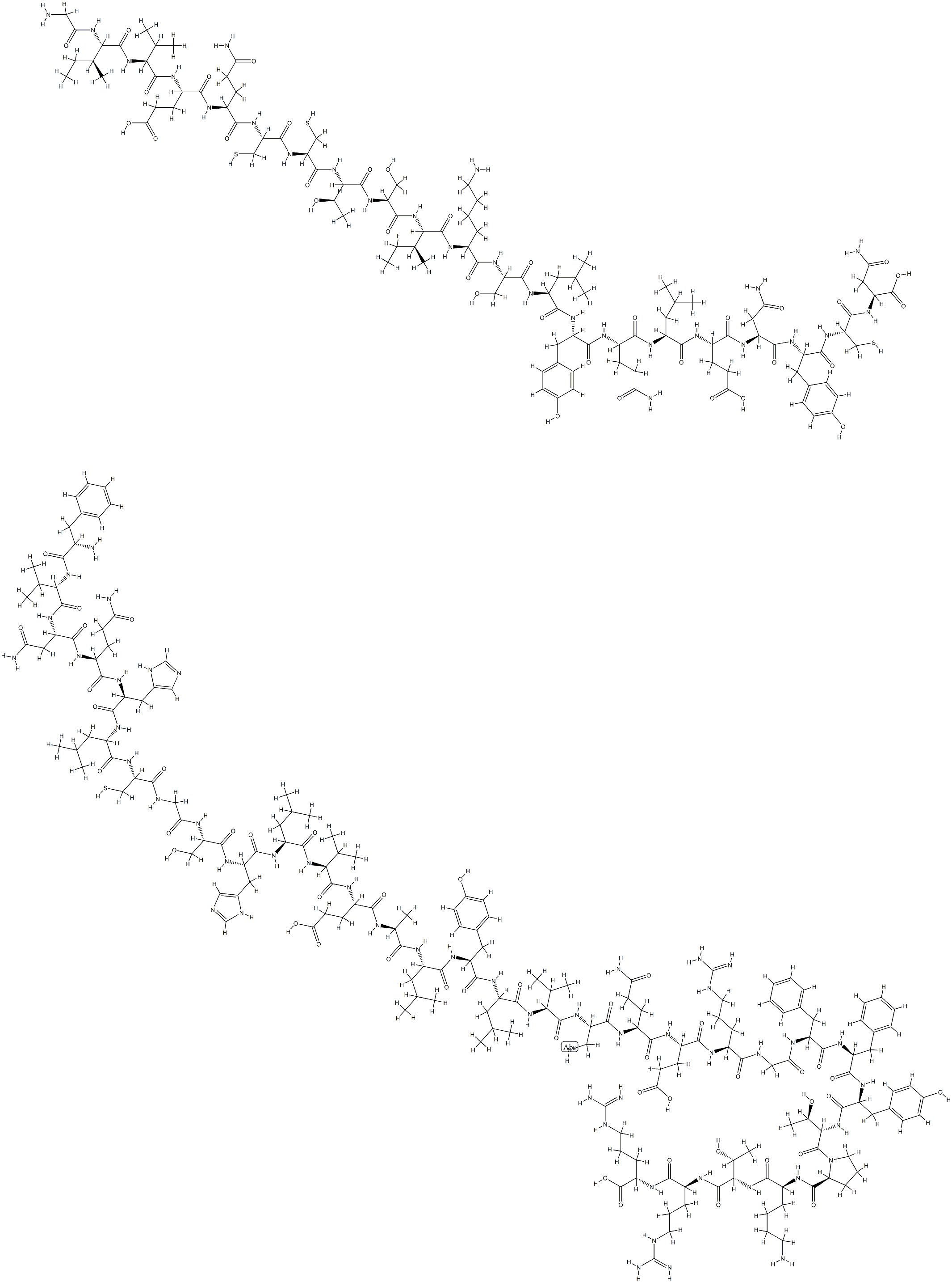 insulin, Arg(B31,B32)- Struktur