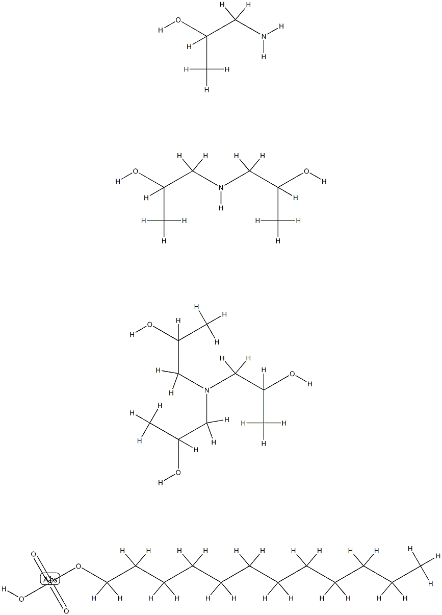 MIXED ISOPROPANOLAMINES LAURYL SULFATE Struktur