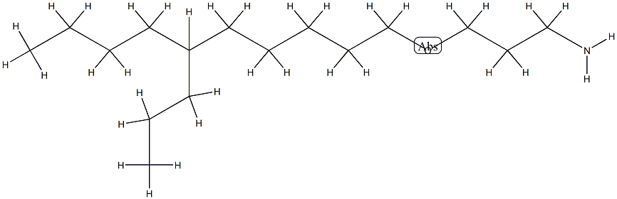 3-(tridecyloxy)propylamine, branched and linear  Struktur