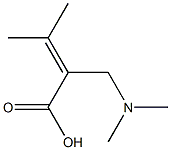 2-Butenoicacid,2-[(dimethylamino)methyl]-3-methyl-(9CI) Struktur