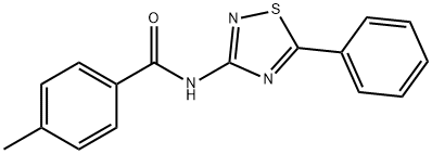 4-methyl-N-(5-phenyl-1,2,4-thiadiazol-3-yl)benzamide Struktur