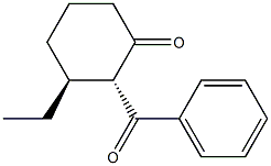 Cyclohexanone, 2-benzoyl-3-ethyl-, (2R,3S)-rel- (9CI) Struktur