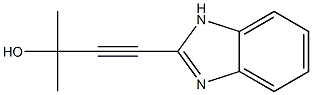 3-Butyn-2-ol,4-(1H-benzimidazol-2-yl)-2-methyl-(9CI) Struktur