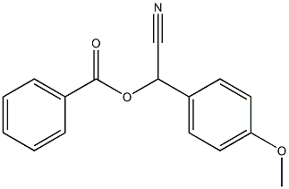 α-(Benzoyloxy)-4-methoxybenzeneacetonitrile Struktur