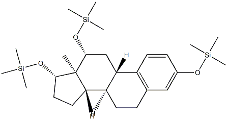 3,12β,17β-Tris(trimethylsiloxy)-1,3,5(10)-estratriene Struktur