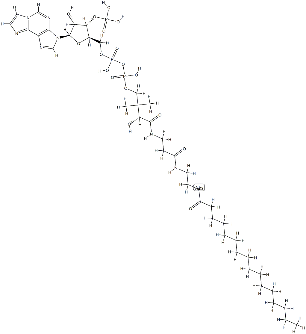 palmitoyl-(1,N(6))-ethenocoenzyme A Struktur