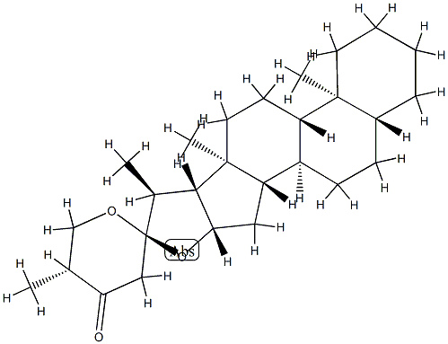 (25R)-5α-Spirostan-24-one Struktur