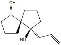 Spiro[4.4]nonane-1,6-diol, 1-(2-propenyl)-, (1R,5R,6R)-rel- (9CI) Struktur