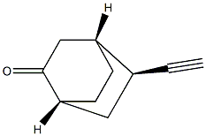 Bicyclo[2.2.2]octanone, 5-ethynyl-, (1R,4R,5S)-rel- (9CI) Struktur