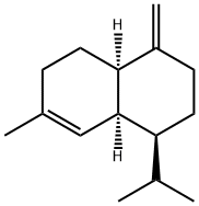 (1S)-1,2,3,4,4aβ,5,6,8aβ-Octahydro-7-methyl-4-methylene-1α-isopropylnaphthalene Struktur