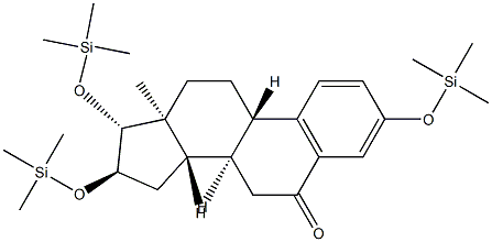 3,16α,17β-Tris(trimethylsiloxy)-1,3,5(10)-estratrien-6-one Struktur