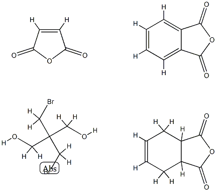 1,3-Isobenzofurandione, polymer with 2,2-bis(bromomethyl)-1,3-propanediol, 2,5-furandione and 3a,4,7,7a-tetrahydro-1,3-isobenzofurandione Struktur