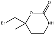 2H-1,3-Oxazin-2-one,6-(bromomethyl)tetrahydro-6-methyl-(9CI) Struktur