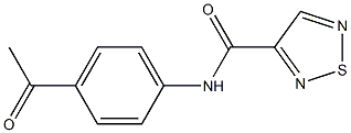 1,2,5-Thiadiazole-3-carboxamide,N-(4-acetylphenyl)-(9CI) Struktur