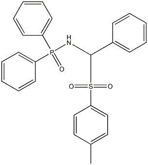 N-(Diphenylphosphinyl-α-(p-tosyl)benzyl  amine Struktur