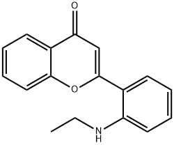 4H-1-Benzopyran-4-one,2-[2-(ethylamino)phenyl]-(9CI) Struktur