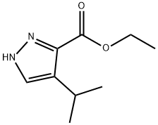 1H-Pyrazole-3-carboxylic acid, 4-(1-Methylethyl)-, ethyl ester Struktur