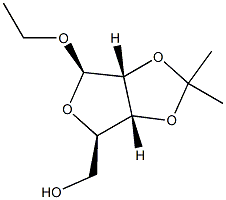 ba-D-Ribofuranoside, ethyl 2,3-O-(1-methylethylidene)- (9CI) Struktur