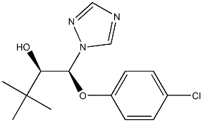 (aR,)-rel-a-tert-Butyl-b-(4-chlorophenoxy)-1H-1,2,4-triazole-1-ethanol PESTANAL Struktur