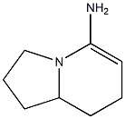 5-Indolizinamine,1,2,3,7,8,8a-hexahydro-(9CI) Struktur