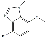 1H-Benzimidazol-4-ol,7-methoxy-1-methyl-(9CI) Struktur