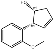 3-Cyclopenten-1-ol,2-(2-methoxyphenyl)-,(1R,2R)-rel-(9CI) Struktur