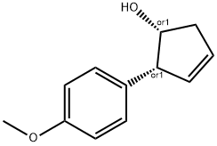 3-Cyclopenten-1-ol,2-(4-methoxyphenyl)-,(1R,2R)-rel-(9CI) Struktur