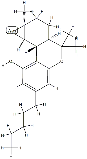 1 alpha,2 alpha-epoxyhexahydrocannabinol Struktur