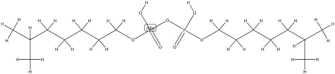 Diphosphoric acid α,β-dihydrogen α,β-bis(6-methylheptyl) ester Struktur