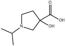 3-Pyrrolidinecarboxylicacid,3-hydroxy-1-(1-methylethyl)-(9CI) Struktur