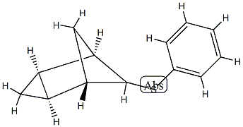 (1α,2β,4β,5α)-6β-(Phenylthio)tricyclo[3.1.1.02,4]heptane Struktur