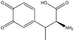 1,5-Cyclohexadiene-1-propanoicacid,alpha-amino-bta-methyl-3,4-dioxo-,(alphaS)-(9CI) Struktur