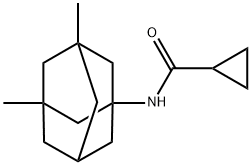 Cyclopropanecarboxamide, N-(3,5-dimethyltricyclo[3.3.1.13,7]dec-1-yl)- (9CI) Struktur