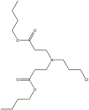 N-(3-Butoxy-3-oxopropyl)-N-(3-chloropropyl)-β-alanine butyl ester Struktur