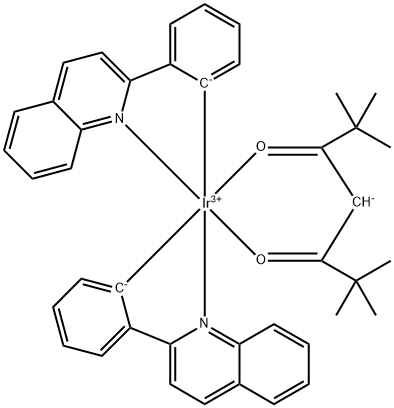 Ir(dpM)PQ2 , Bis(2-phenylquinoline)(2,2,6,6-tetraMethylhepta Struktur