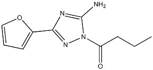 1-butyryl-3-(2-furyl)-1H-1,2,4-triazol-5-amine Struktur