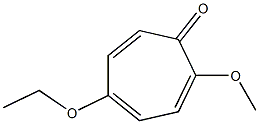 2,4,6-Cycloheptatrien-1-one,5-ethoxy-2-methoxy-(9CI) Struktur