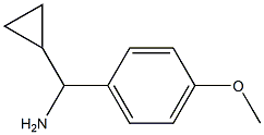 (±)-alpha-cyclopropyl-4-methoxybenzylamine  Struktur