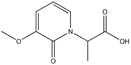 1(2H)-Pyridineaceticacid,3-methoxy-alpha-methyl-2-oxo-(9CI) Struktur